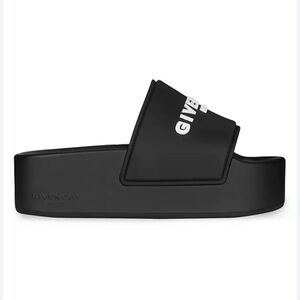 NWOB Givenchy Wedge Slides -Black Sandals